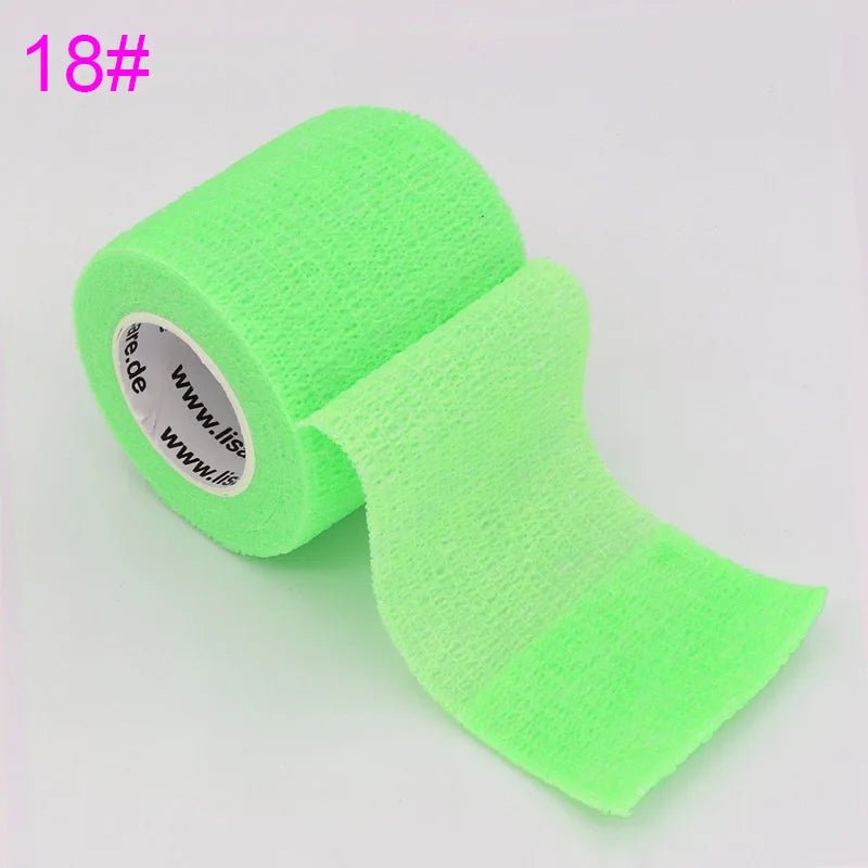 18 Colors Colorful Athletic Wrap Tape Self Adhesive Elastic Bandage Bands Sports Protector For Knee Finger Ankle Palm Pet - Onestopdealershop