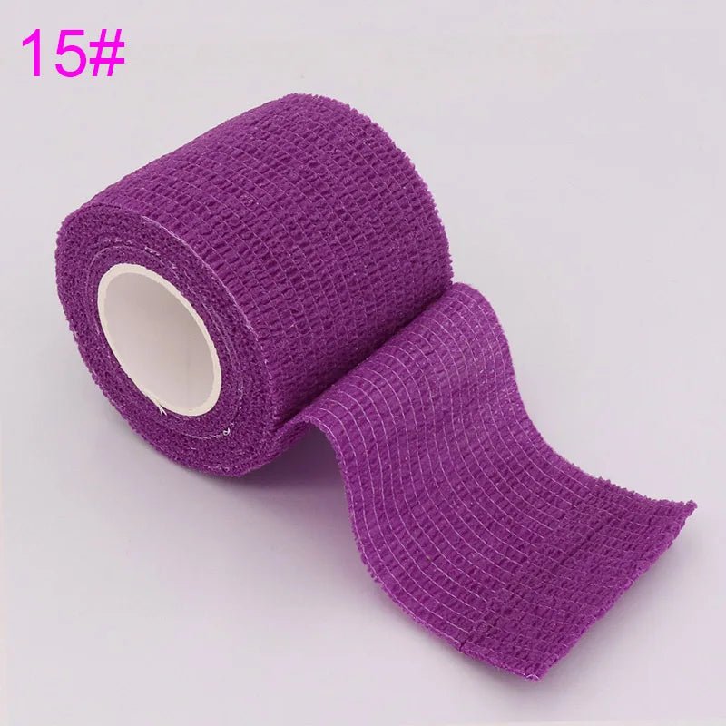 18 Colors Colorful Athletic Wrap Tape Self Adhesive Elastic Bandage Bands Sports Protector For Knee Finger Ankle Palm Pet - Onestopdealershop