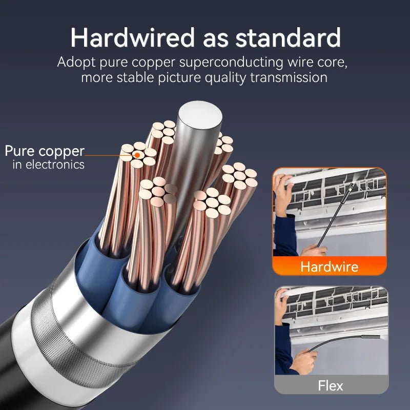 HD1080P Industrial Endoscope Car Inspection Camera IP67 Waterproof Borescope - Onestopdealershop