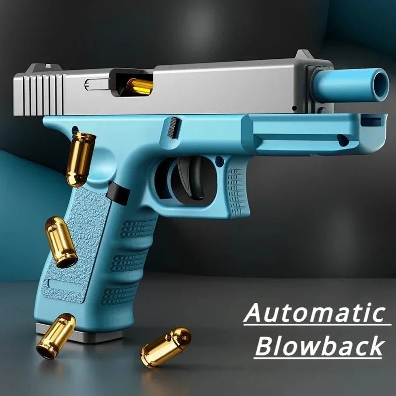 Automatic Shell Ejection Pistol Toy Gun Blaster Model Props For Adults Kids Outdoor Cs Games Interactive Prop Gifts for Boys - Onestopdealershop