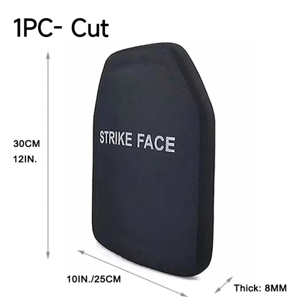 Ballistic Plates NIJ IIIA Level 3 UHMWPE 10x12In Lightweight Backpack Body Armor Panel Tactical Vest Bullet - Proof Plate Level 3A - Onestopdealershop