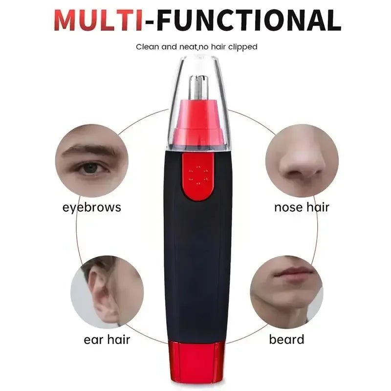 Cordless Nose And Ear Hair Trimmer For Painless Facial And Eyebrow Grooming, Nose And Ear Cleaning Trimmer Razor - Onestopdealershop