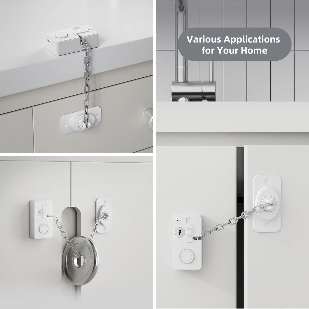 SafeGuard 2-in-1 Door Window Alarm & Chain Lock - 120dB Anti-Theft Security System - Onestopdealershop4