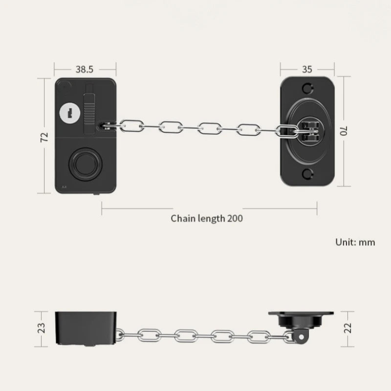 SafeGuard 2-in-1 Door Window Alarm & Chain Lock - 120dB Anti-Theft Security System - Onestopdealershop5