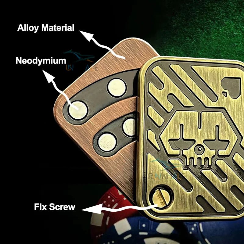 EDC Push Slider Metal Fidget Anti Stress Toys Adults Finger Spinner Poker Relieve Anxiety Toy Portable Pop Magnetic Slider Games - Onestopdealershop