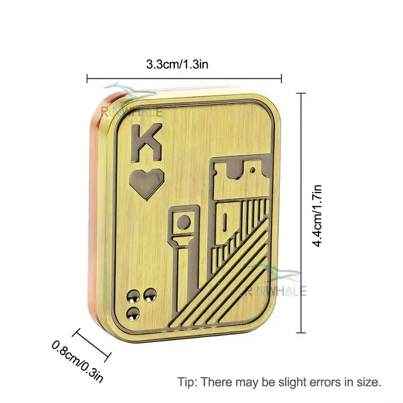 EDC Push Slider Metal Fidget Anti Stress Toys Adults Finger Spinner Poker Relieve Anxiety Toy Portable Pop Magnetic Slider Games - Onestopdealershop