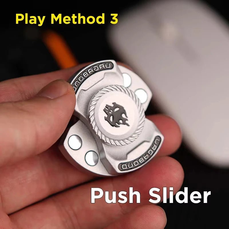 Fun 3 - In - 1 Game Edc Fidget Toy Personalized Skeleton Ghost Fidget Spinner Alloy Fidget Slider Stress Release Toy Adhd Toy - Onestopdealershop