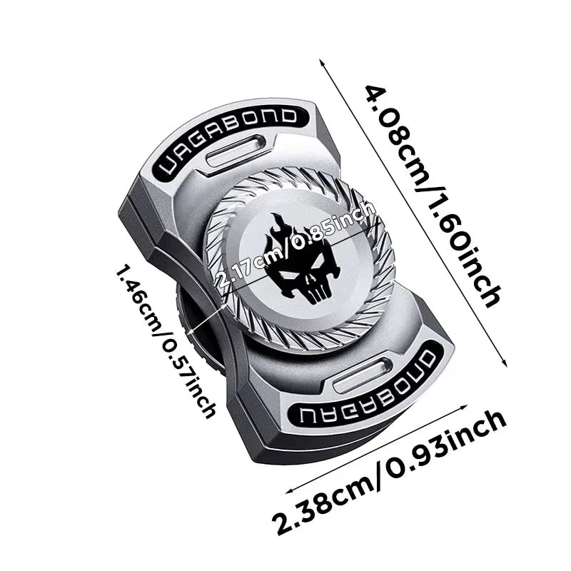 Fun 3 - In - 1 Game Edc Fidget Toy Personalized Skeleton Ghost Fidget Spinner Alloy Fidget Slider Stress Release Toy Adhd Toy - Onestopdealershop