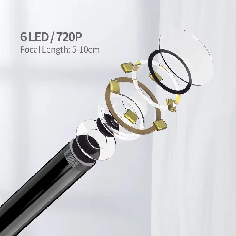 GUANMOU Android Endoscope Camera 7mm 3 IN1 Micro USB Type C Borescope Mini Camera Waterproof LED Car Inspection For Android PC - Onestopdealershop