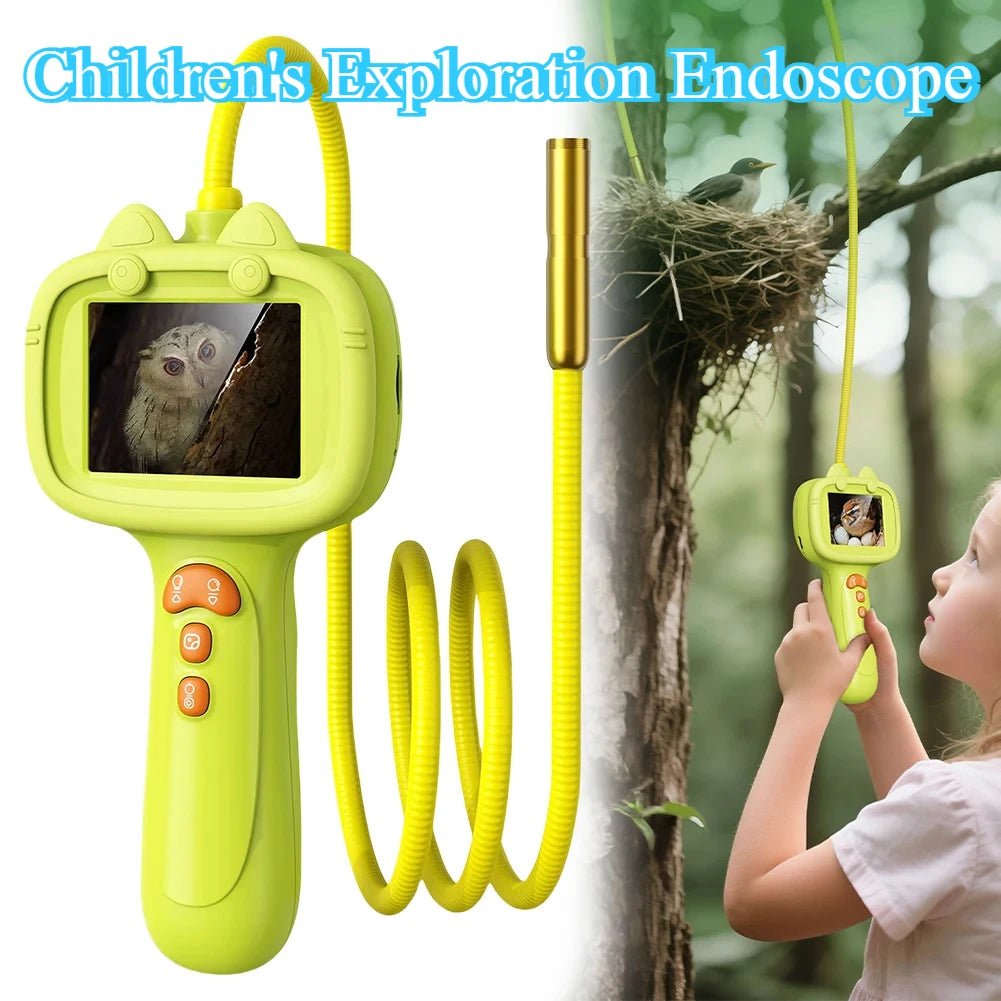 Kid Endoscope Camera 2.4 - inch Display 1080p HD Probe with LED Kids Exploration Endoscope Tool for Indoor/Outdoor Children's Gift - Onestopdealershop