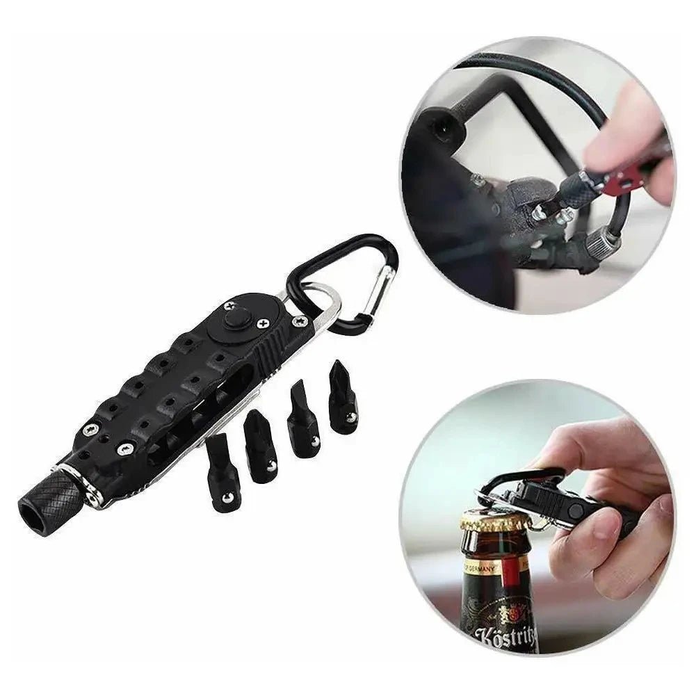 Multifunctional Mini Screwdriver Outdoor EDC Keychain Shape Screwdrivers Portable Steel Repair Tool - Onestopdealershop