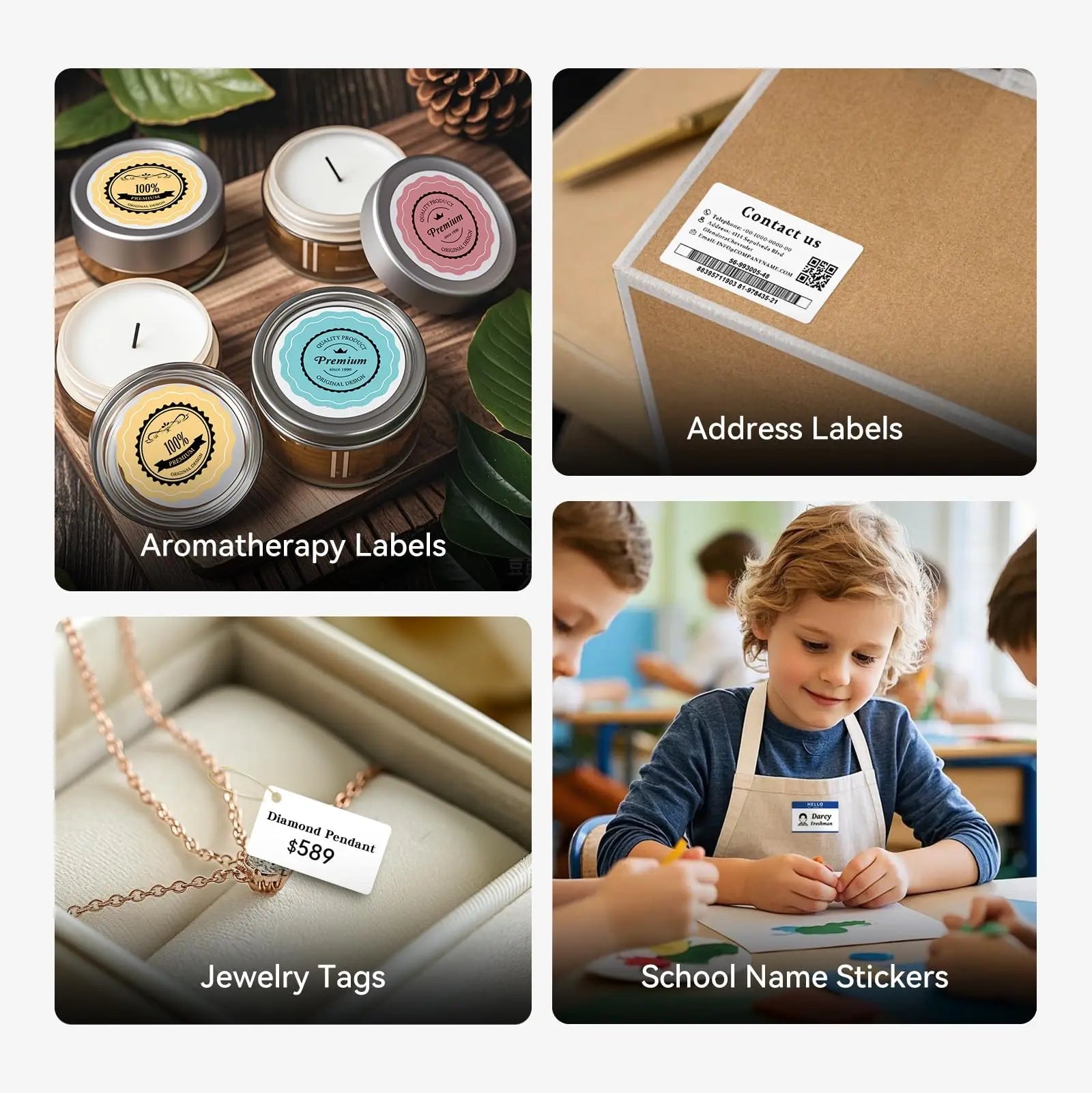 Niimbot B1 Label Maker Bluetooth Portable 2 inch Thermal Label Printer with Large Waterproof Tape for Small Business Office Home - Onestopdealershop