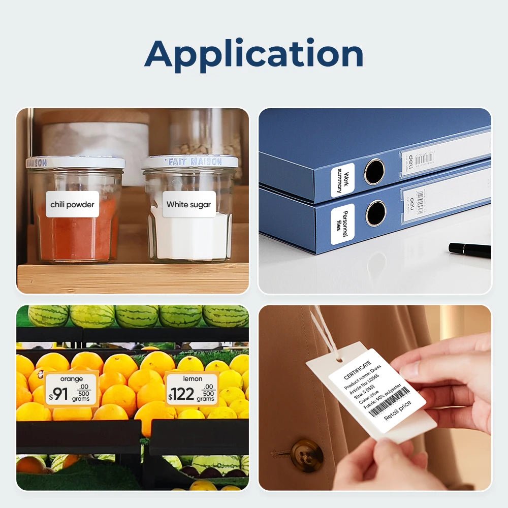 Niimbot B1 Label Maker Bluetooth Portable 2 inch Thermal Label Printer with Large Waterproof Tape for Small Business Office Home - Onestopdealershop