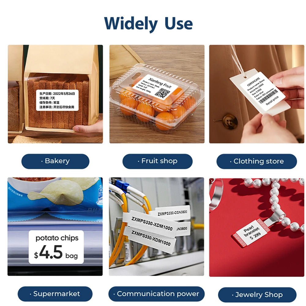 Niimbot B1 Label Maker Bluetooth Portable 2 inch Thermal Label Printer with Large Waterproof Tape for Small Business Office Home - Onestopdealershop