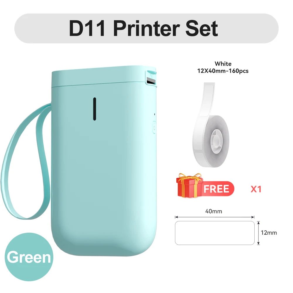 Niimbot D11 Mini Label Maker Wireless Bluetooth Thermal Label Printer Pocket Wireless Sticker Label Machine for Home Office - Onestopdealershop