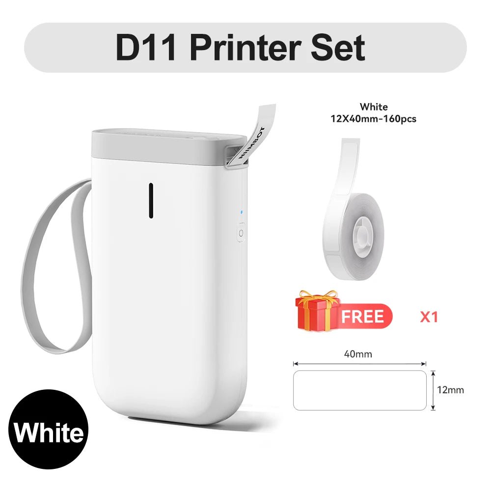 Niimbot D11 Mini Label Maker Wireless Bluetooth Thermal Label Printer Pocket Wireless Sticker Label Machine for Home Office - Onestopdealershop