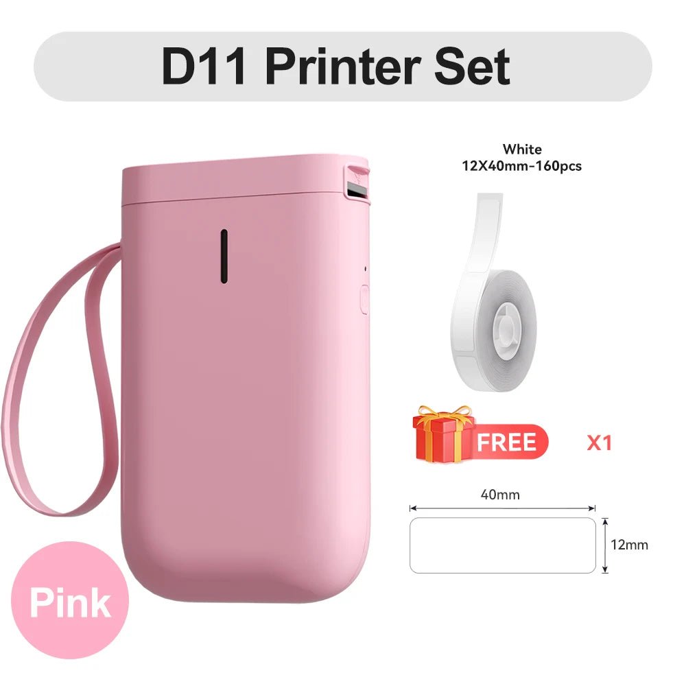 Niimbot D11 Mini Label Maker Wireless Bluetooth Thermal Label Printer Pocket Wireless Sticker Label Machine for Home Office - Onestopdealershop