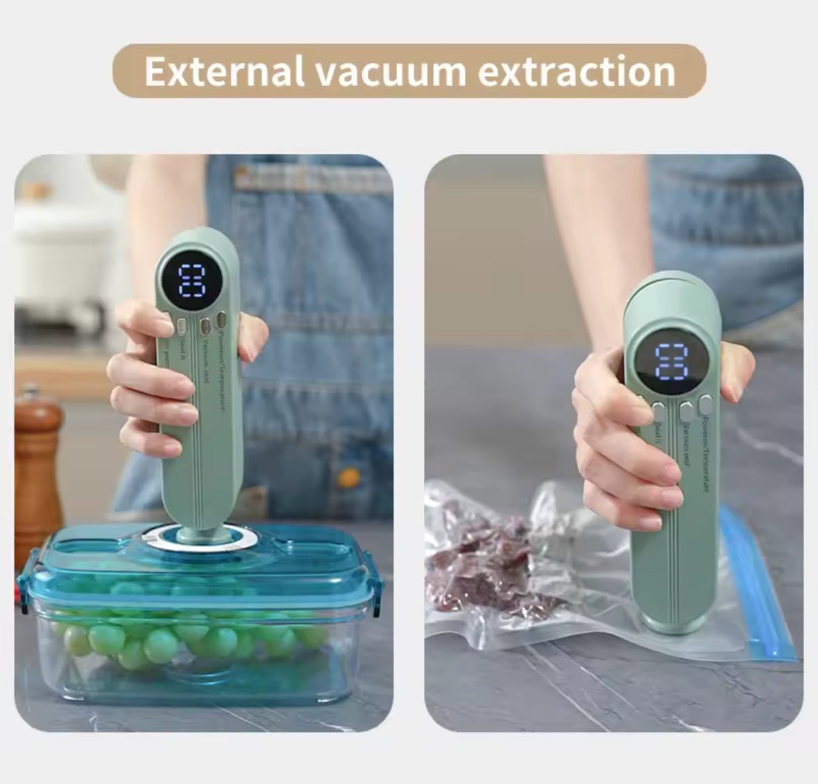 Oppladbar vakuum maskin - Onestopdealershop