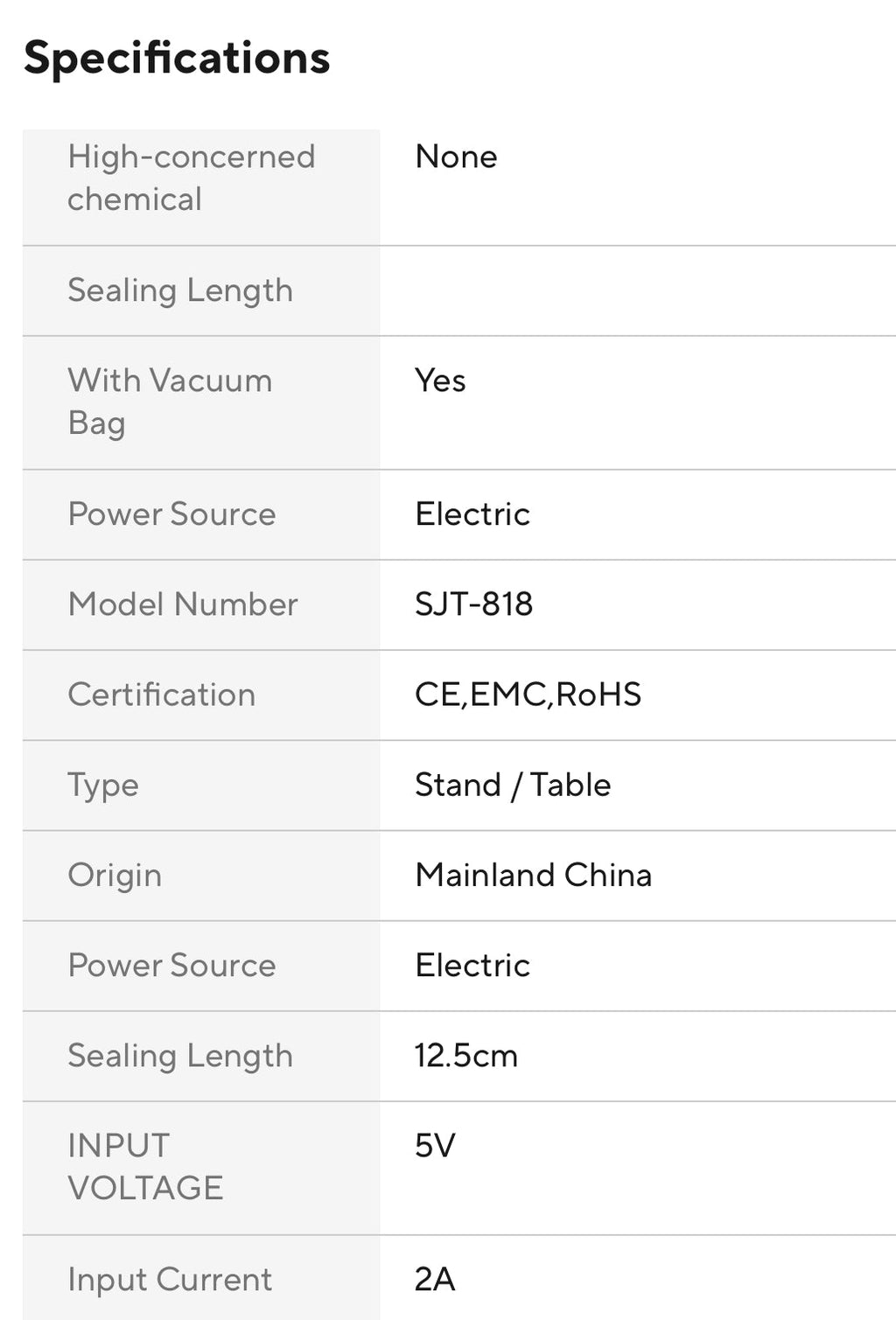 Oppladbar vakuum maskin - Onestopdealershop