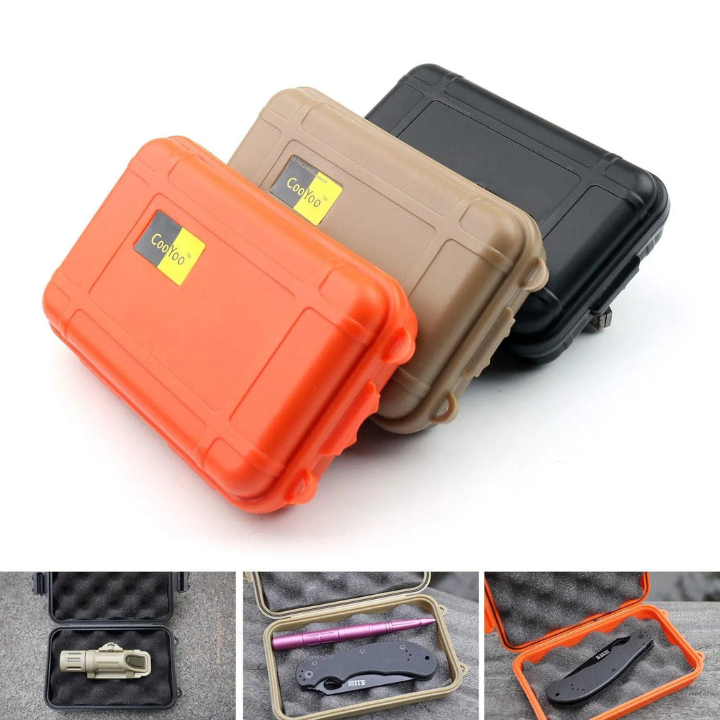 Outdoor Shockproof Waterproof Boxes Survival Airtight Case Holder For Storage Matches Small Tools EDC Travel Sealed Containers - Onestopdealershop