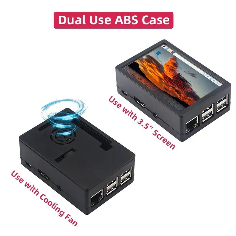 Raspberry Pi 3.5 Touch Screen 480*320 LCD TFT Display Optional ABS Metal Case Cooling Fan for Raspberry Pi 4 Model B or 3B+ 3B - Onestopdealershop