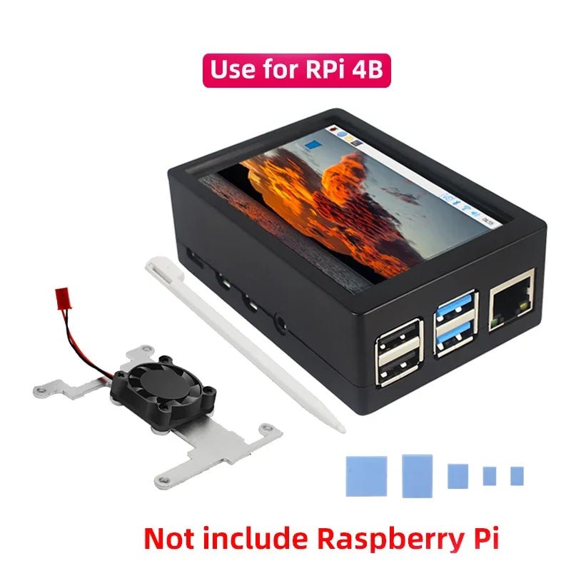 Raspberry Pi 3.5 Touch Screen 480*320 LCD TFT Display Optional ABS Metal Case Cooling Fan for Raspberry Pi 4 Model B or 3B+ 3B - Onestopdealershop