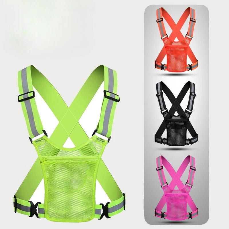 Reflective Strap Outdoor Reflective Vest Reflective Belt Night Running Strap Reflective Clothing Cycling Reflective Vest - Onestopdealershop