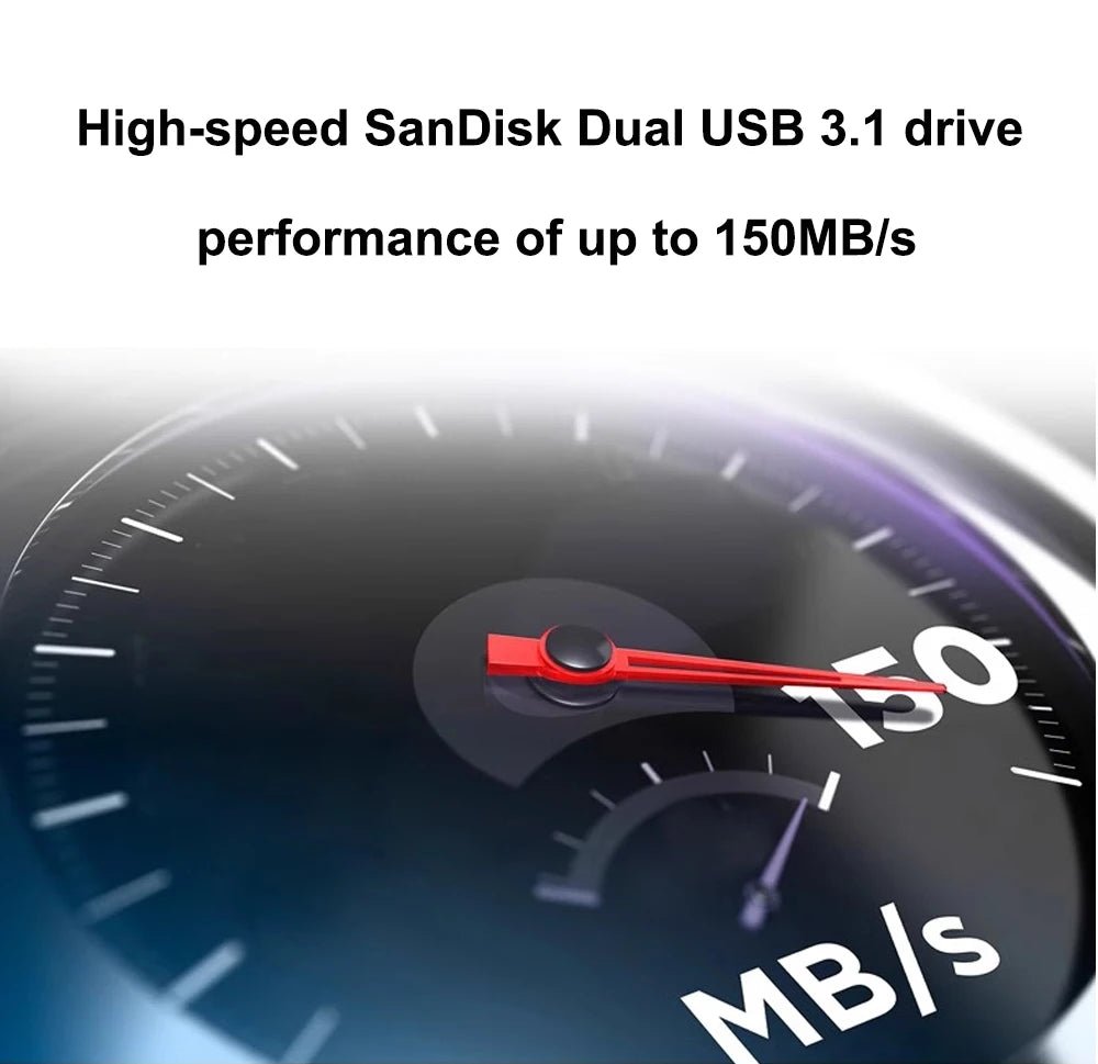 SanDisk SDDDC2 Ultra Dual Drive USB Type - C 256GB 128GB 64GB OTG USB Flash Drive Pen Drive USB Stick Micro USB Flash Type C - Onestopdealershop