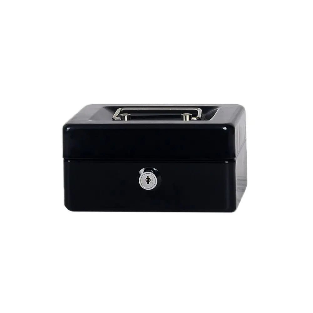 Small/Large Locking Cash Box Safe Double Layer Lock Storage Box Key Lock/ Password with Combination Lock Money Saving Organizer - Onestopdealershop
