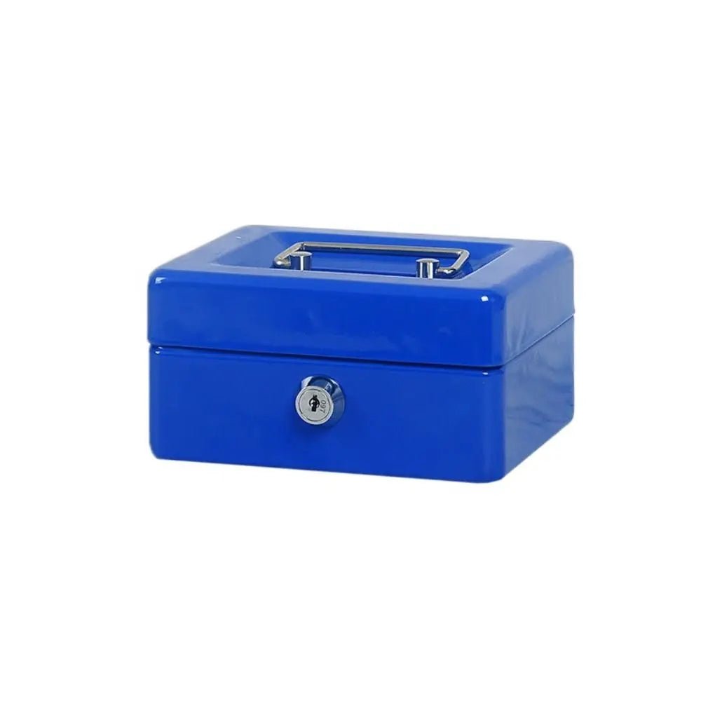 Small/Large Locking Cash Box Safe Double Layer Lock Storage Box Key Lock/ Password with Combination Lock Money Saving Organizer - Onestopdealershop