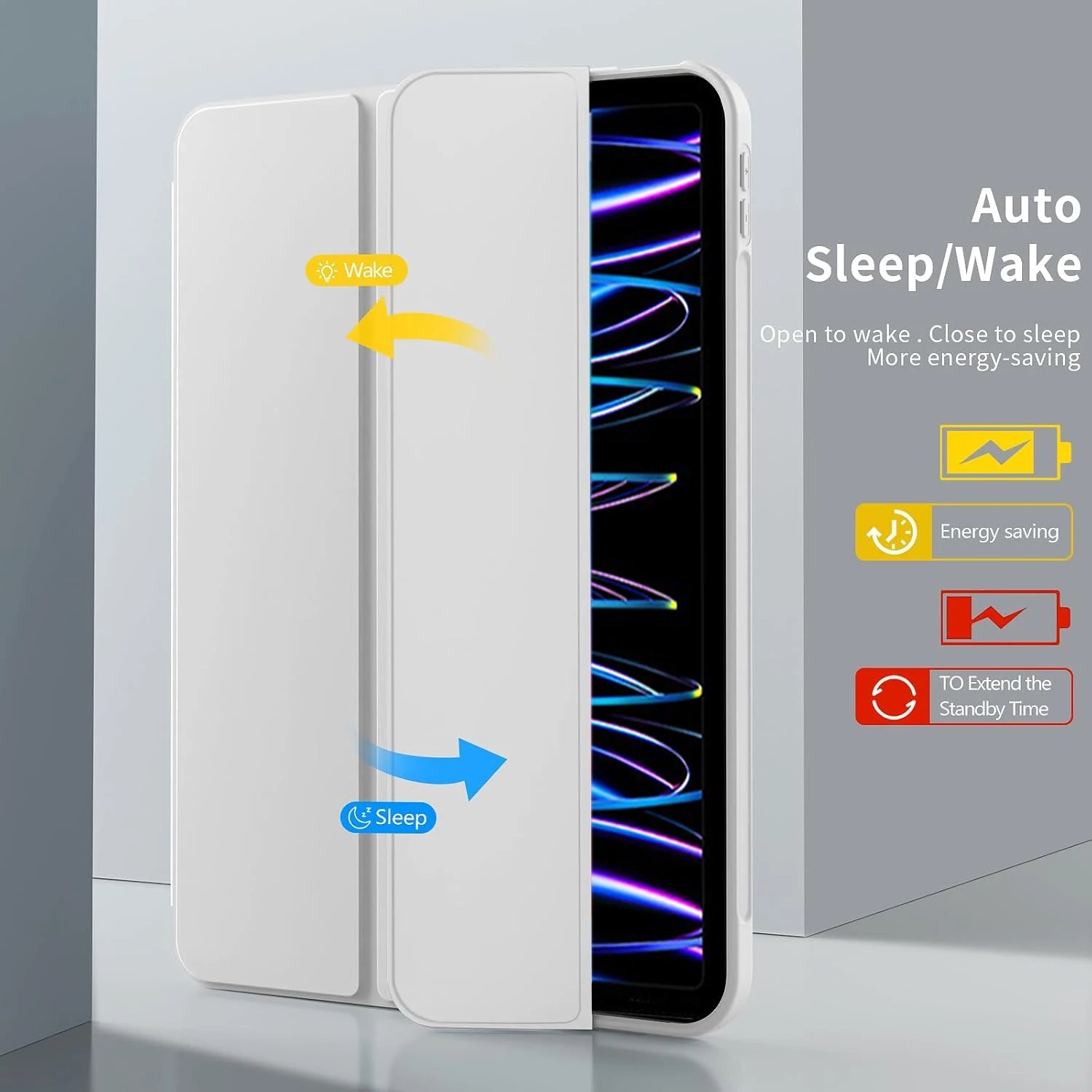 Tri - fold Flip Case For iPad Pro 11 inch (1st/2nd/3rd/4th) 2018/2020/2021/2022 Magnetic Stand PU Leather Protective Cover - Onestopdealershop