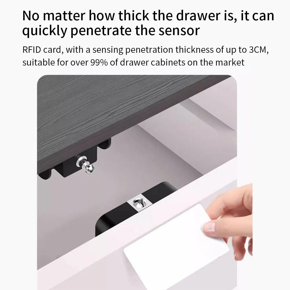 Tuya Hidden Cabinet Lock RFID Drawer Invisible Electronic Lock App Unlock for Contactless Cabinet Wooden Drawer Cupboard Toolbox - Onestopdealershop