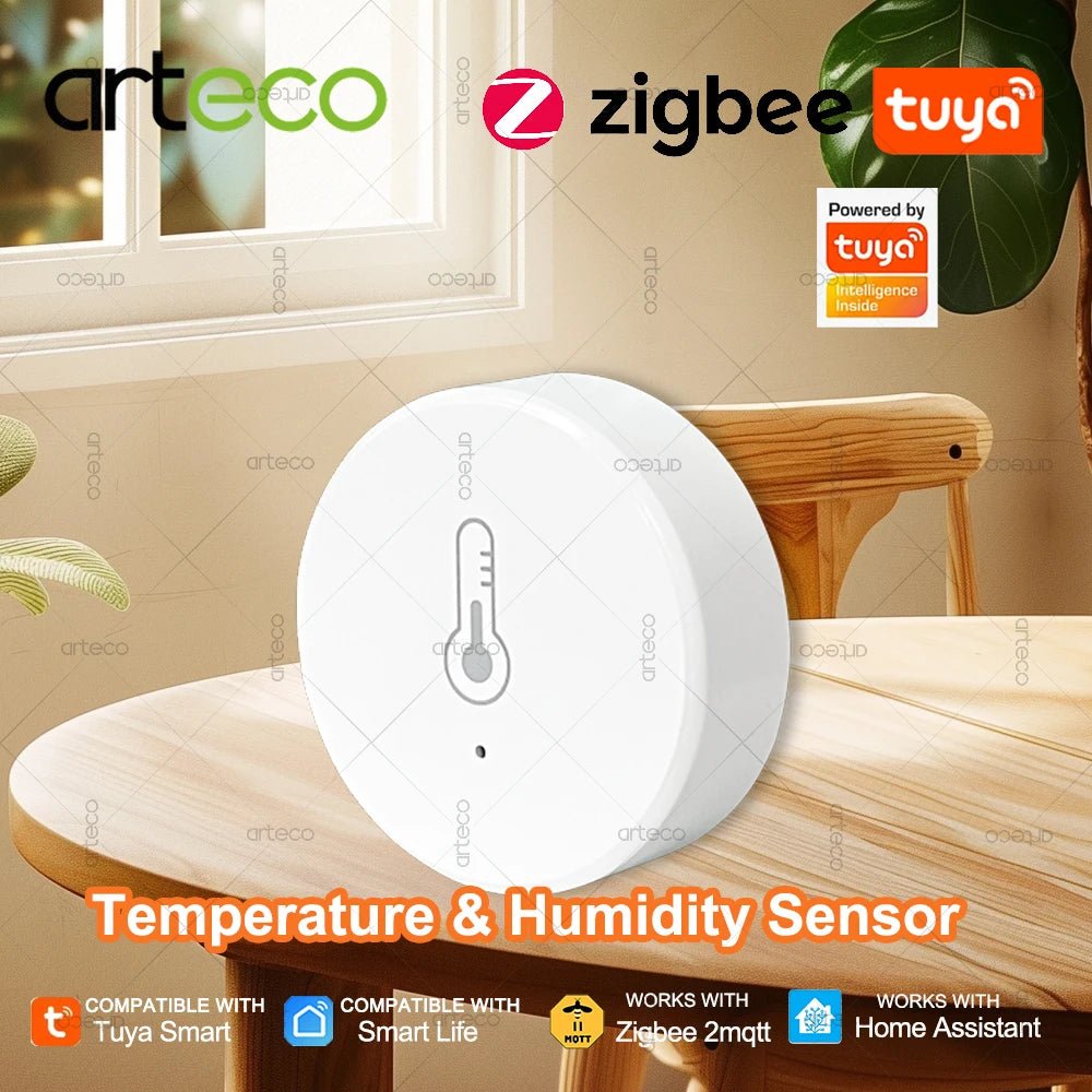 Tuya Zigbee Temperature And Humidity Sensor Intelligent Home Thermohygrometer Real - time Monitor Support Alexa Home Assistant Z2M - Onestopdealershop