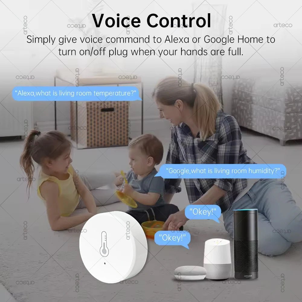 Tuya Zigbee Temperature And Humidity Sensor Intelligent Home Thermohygrometer Real - time Monitor Support Alexa Home Assistant Z2M - Onestopdealershop