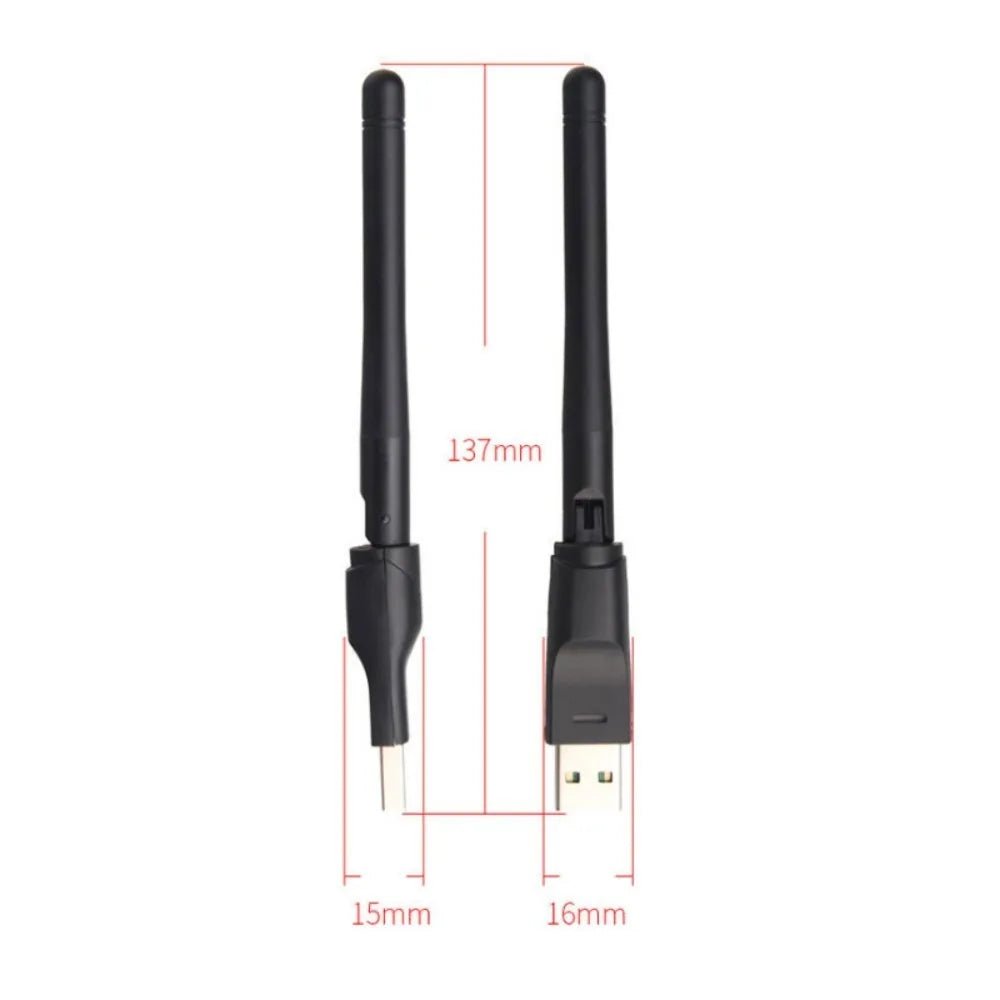 Wi - fi Dongle 150Mbps MT7601 Network Card MT7601/8188 2.4GHz 150Mbps USB Wifi Adapter LED Light Display Antenna Wifi Receiver - Onestopdealershop
