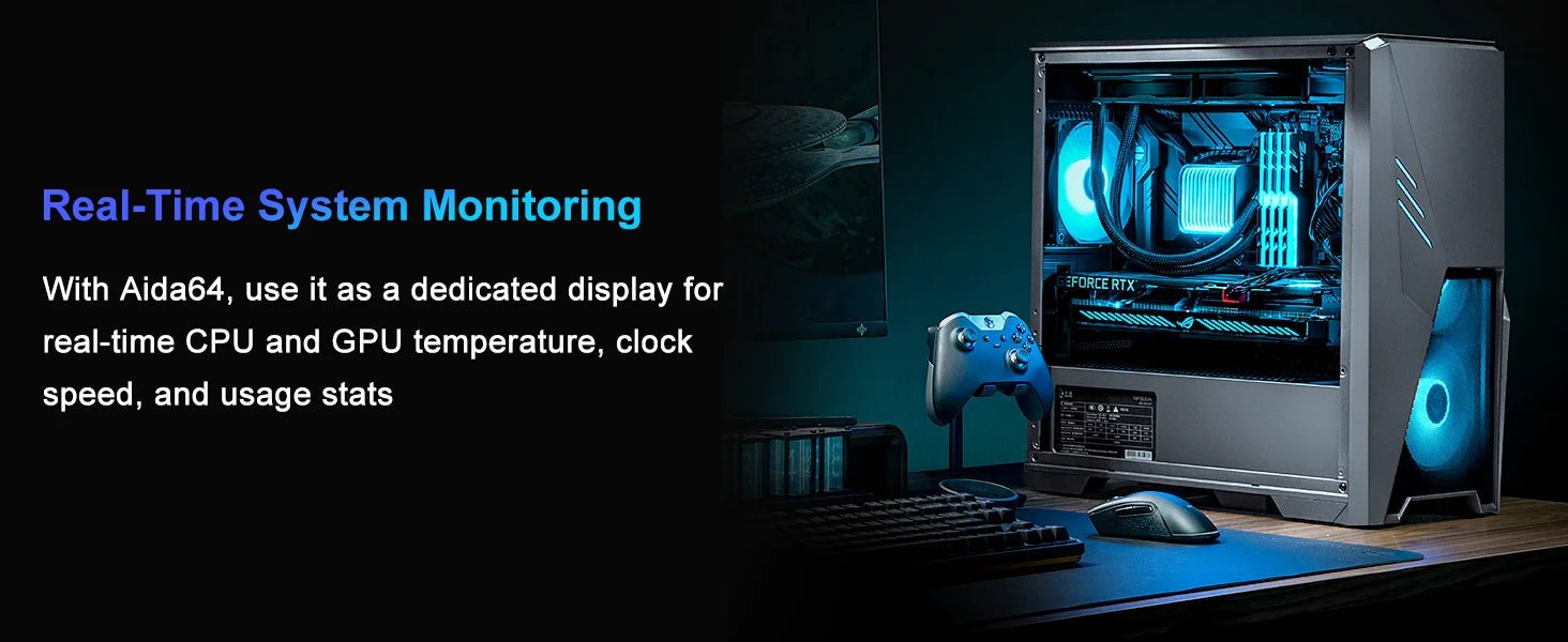 Wisecoco 7 Inch Portable Touch Monitor 120Hz Gaming Laptop IPS LCD 1920x1080 FHD Display for PC Raspberry Pi XBox Switch - Onestopdealershop